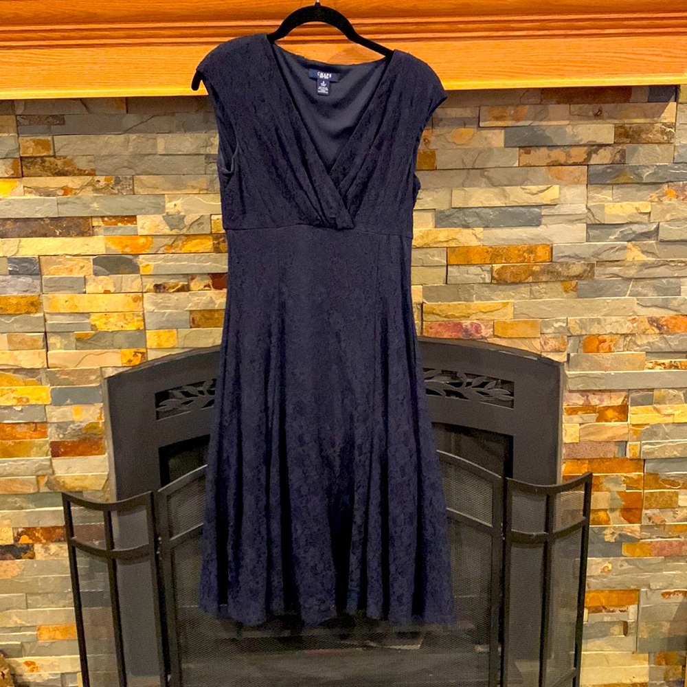 Navy lace dress